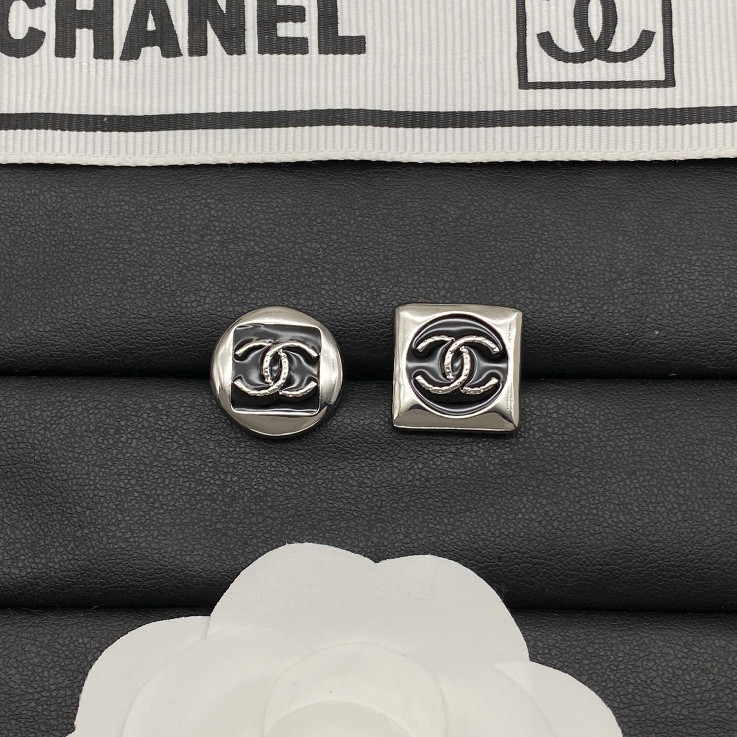 Cute Silver CC Earrings