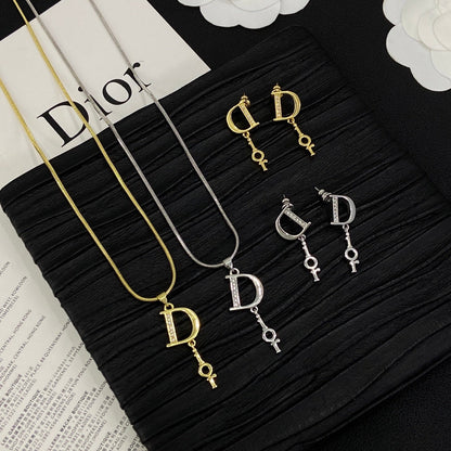 Set de 2 piezas con diseño de llave y paloma para niña