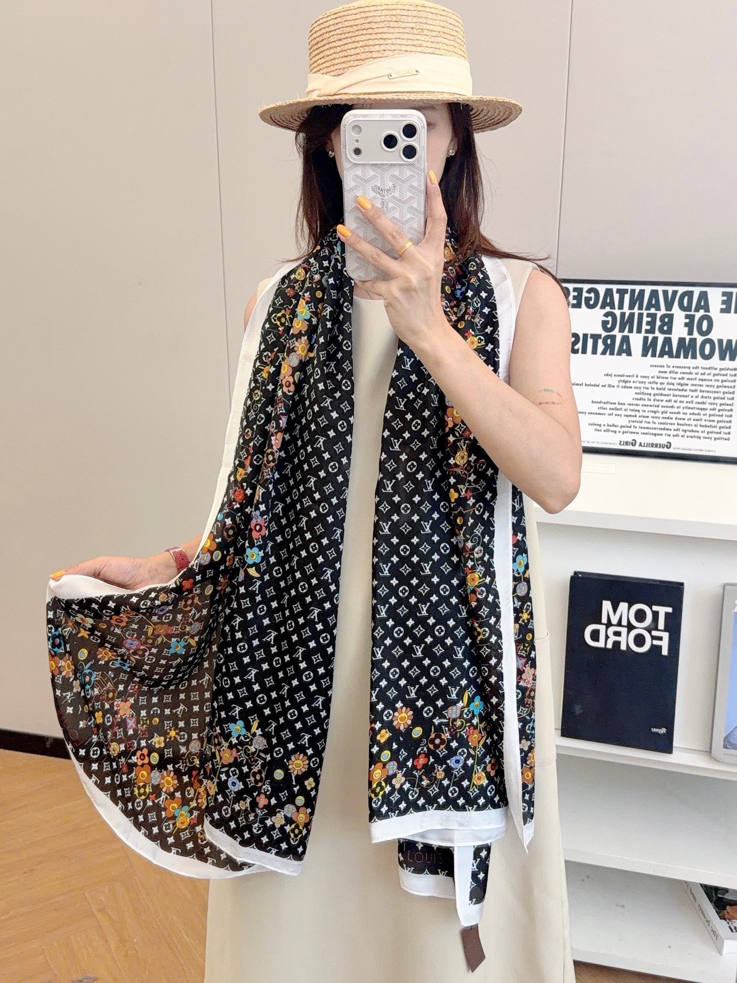 Love Vivian Silk Long Scarf