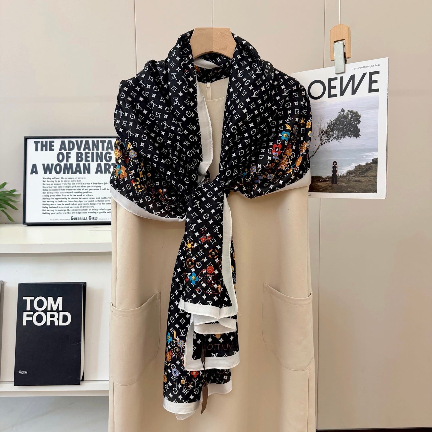 Love Vivian Silk Long Scarf
