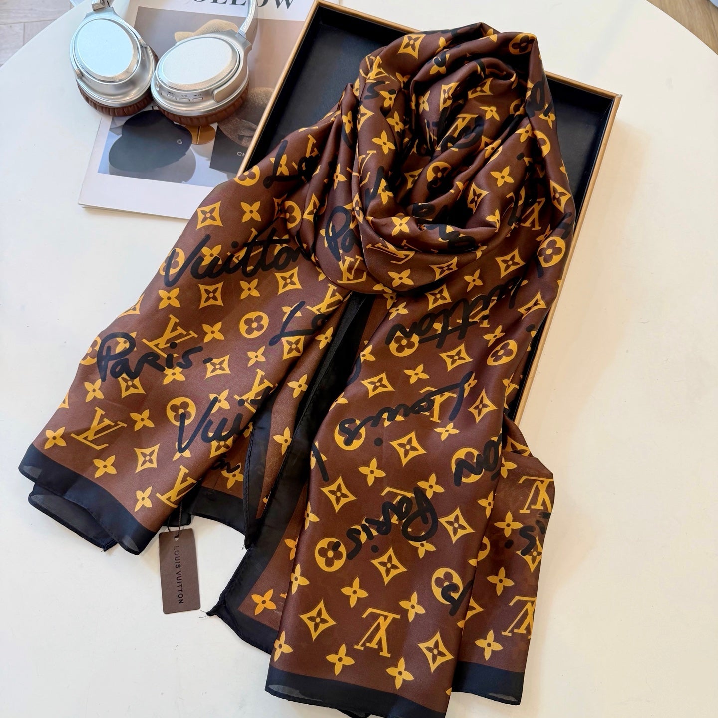 Love Fun Silk Long Scarf