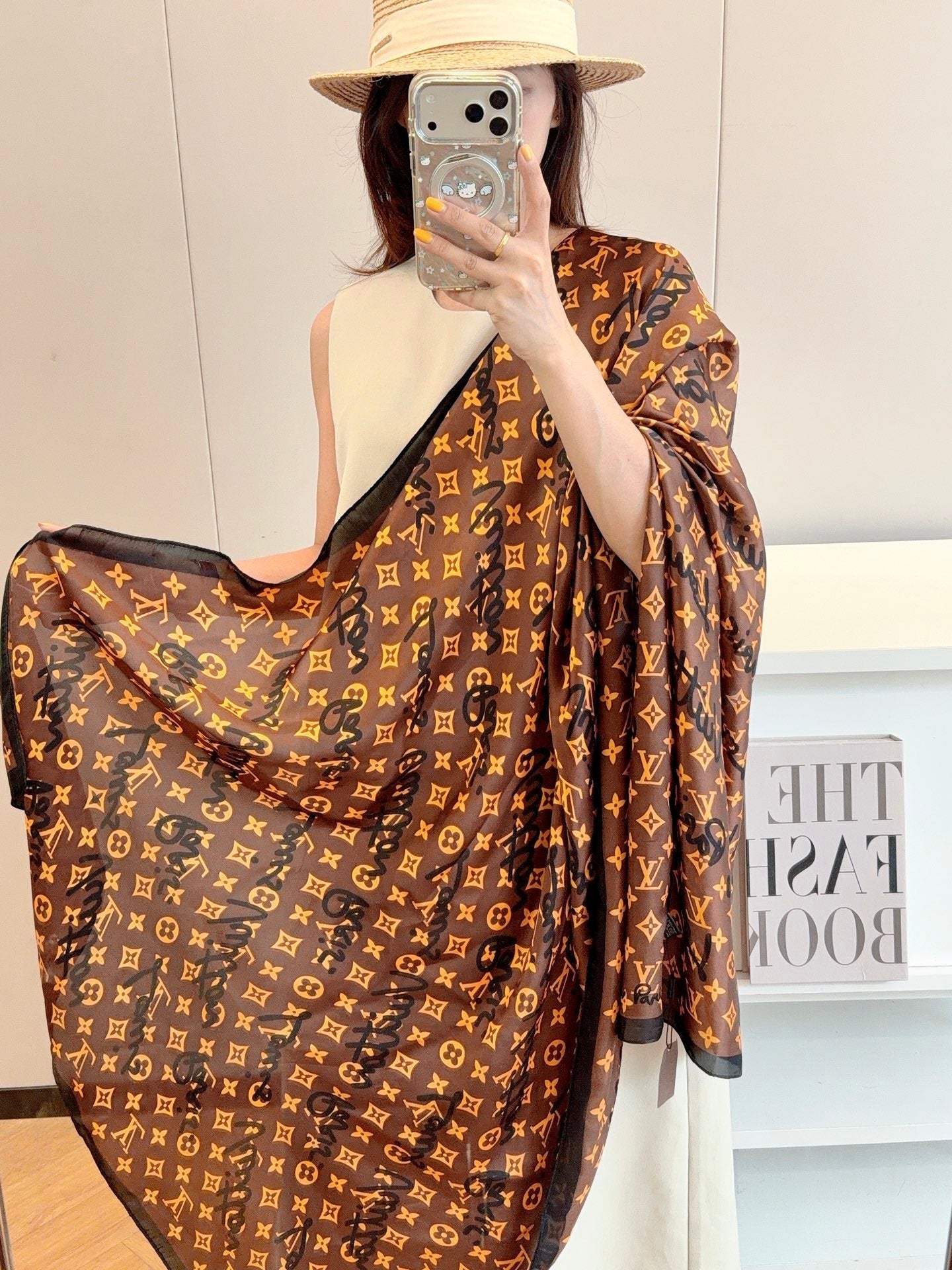 Love Fun Silk Long Scarf