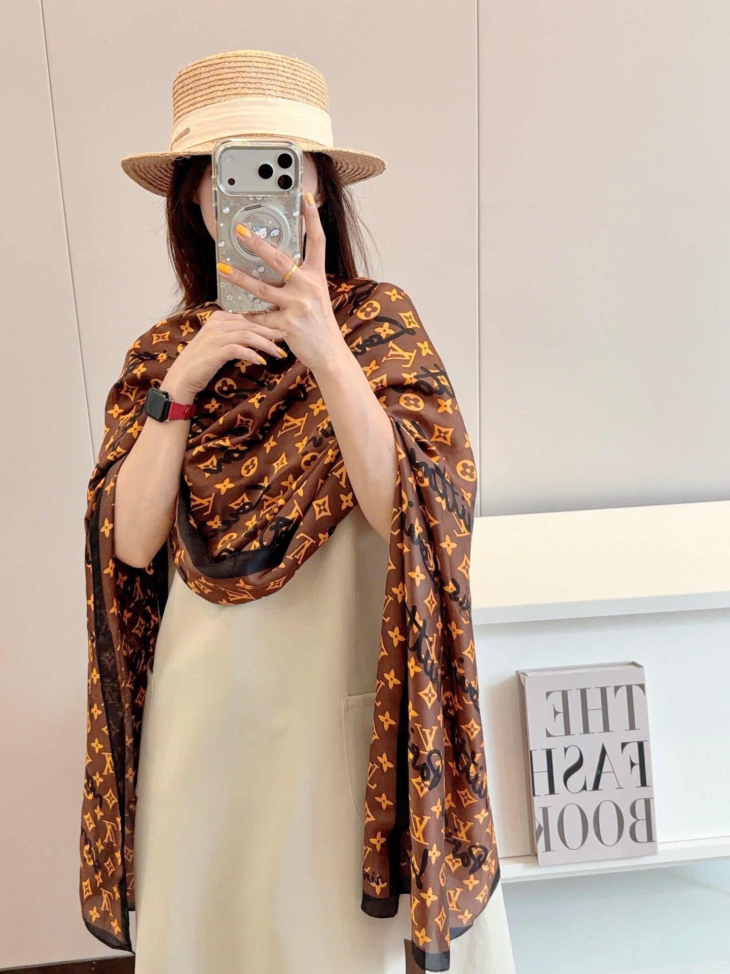 Love Fun Silk Long Scarf