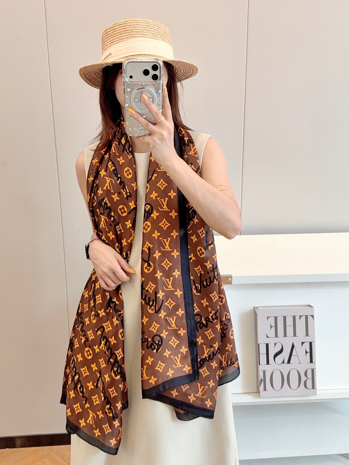 Love Fun Silk Long Scarf