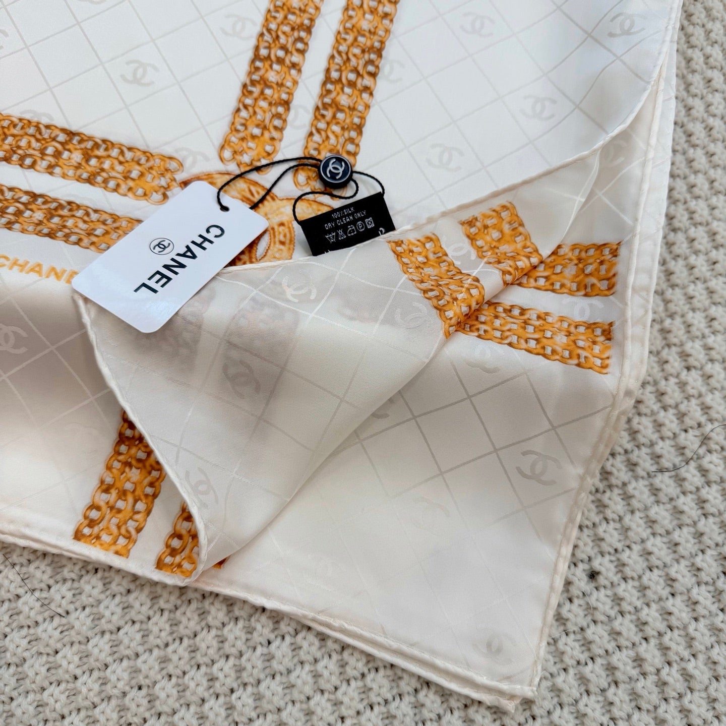 Less is More CC Square Silk Scarf